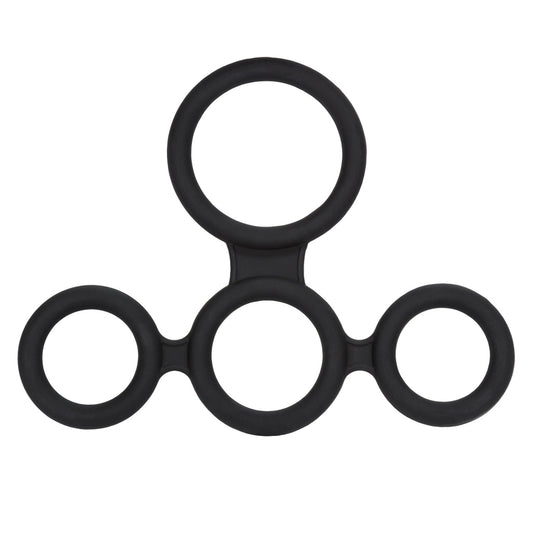 California Exotics Big Mans Spreader Stretchy Cock Ring - Ball and Cock Toys