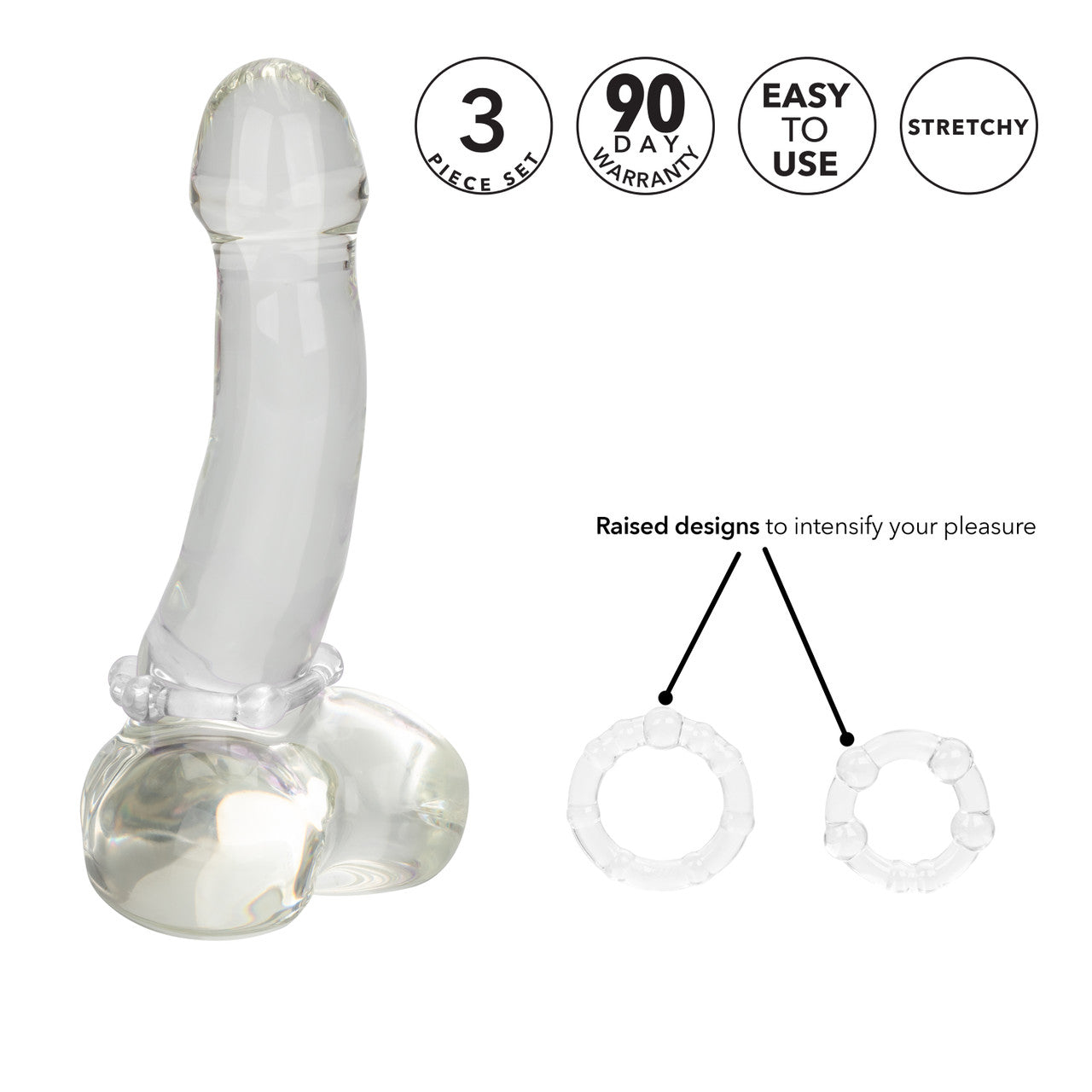 California Exotics Island Silicone Stretchy Cock Rings Cock Rings