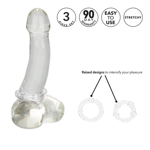California Exotics Island Silicone Stretchy Cock Rings - Cock Rings