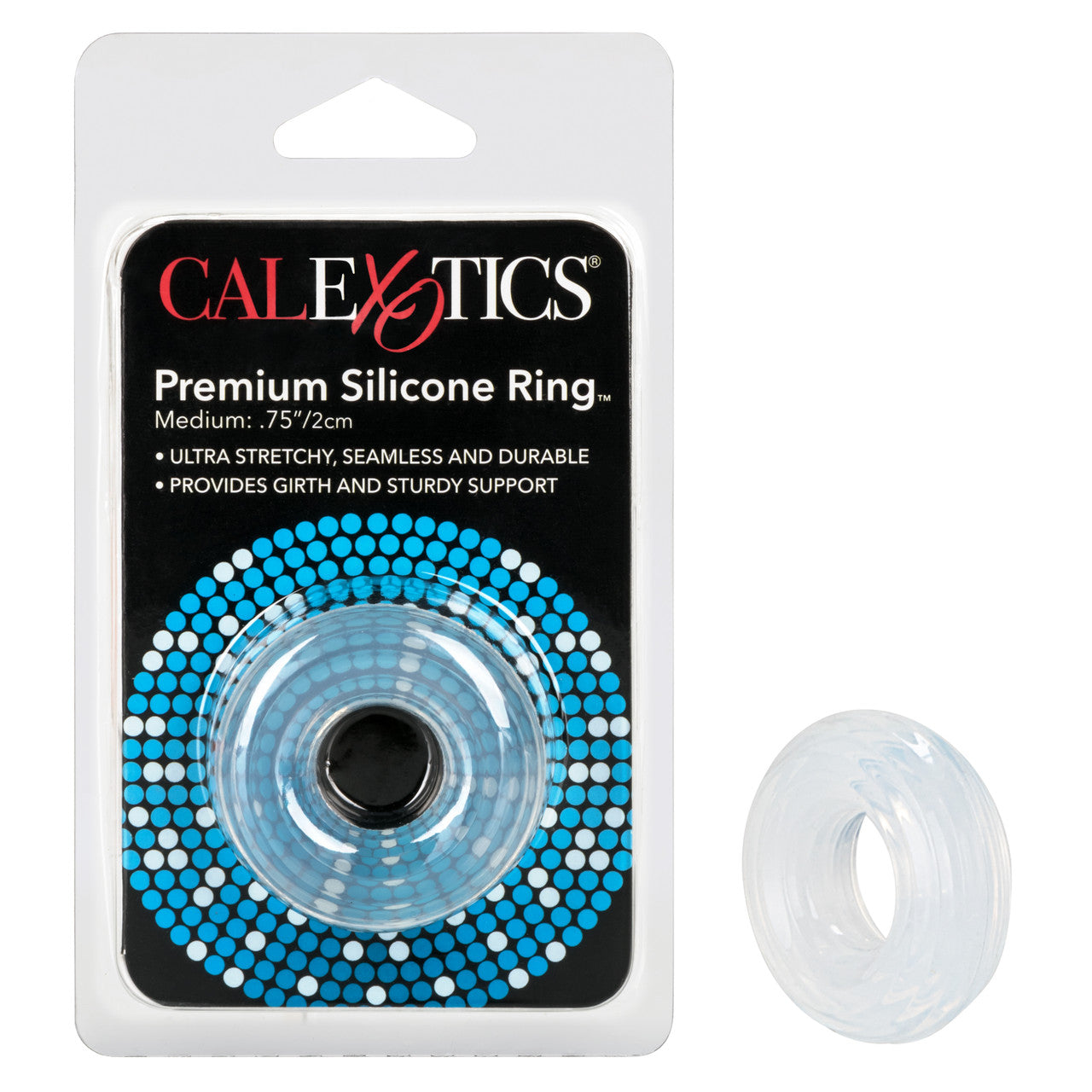 California Exotics Premium Silicone Cock Ring Medium Stretchy Cock Rings