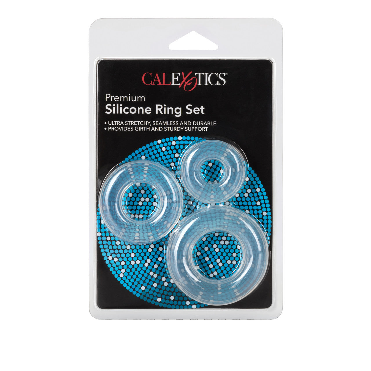 California Exotics Premium Silicone Cock Ring Set Stretchy Cock Rings