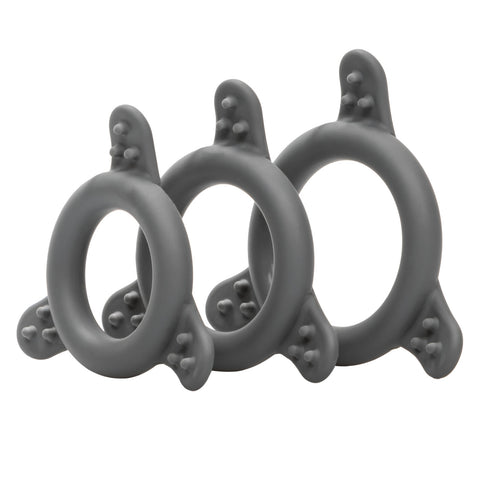 California Exotics Pro Series Silicone Cock Ring Set - Stretchy Cock Rings