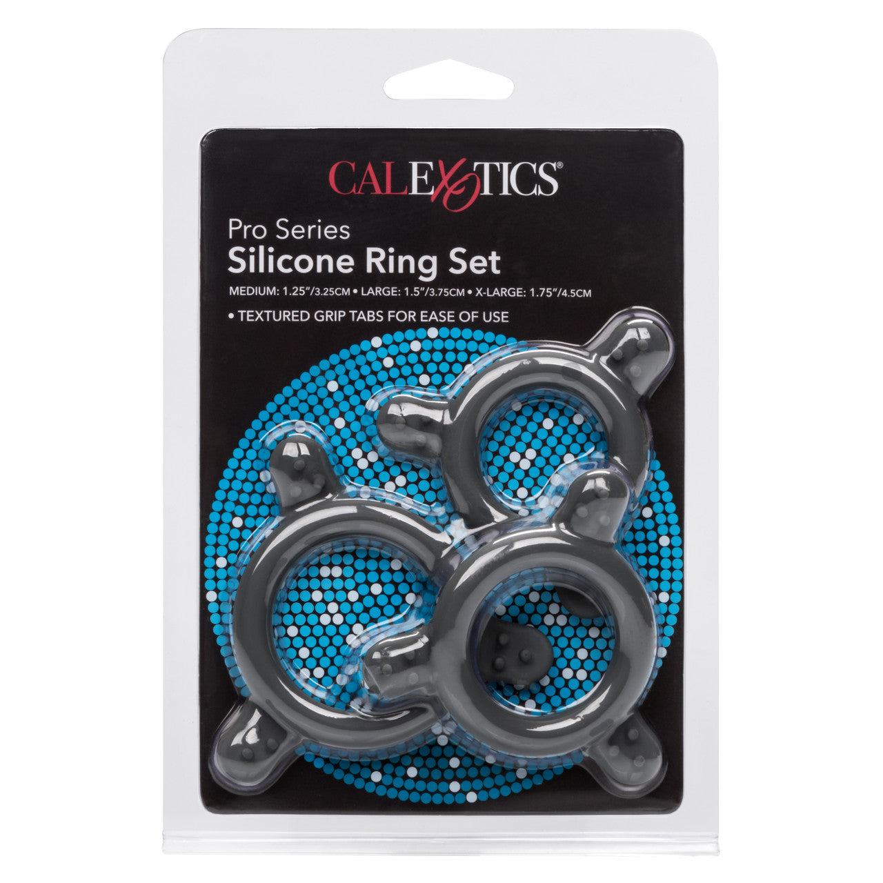 California Exotics Pro Series Silicone Cock Ring Set Stretchy Cock Rings