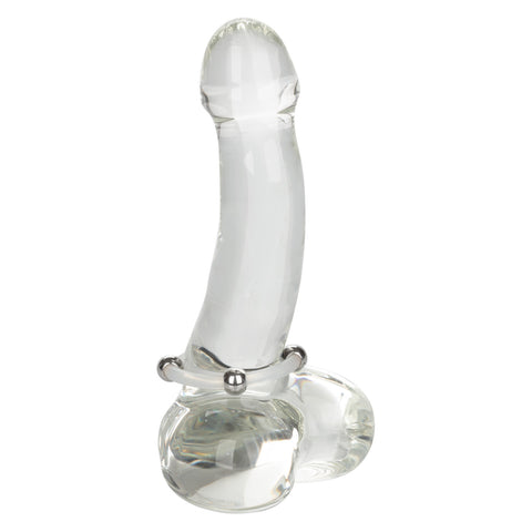 California Exotics Large Steel Beaded Silicone Ring - Cock Rings