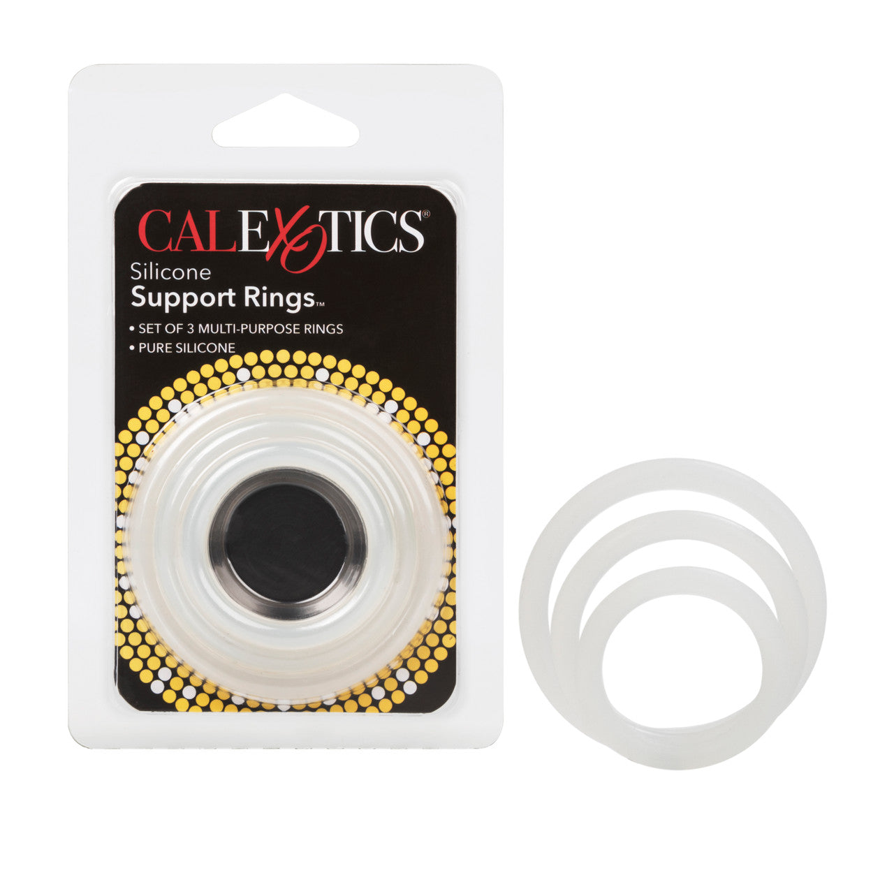 CalExotics Silicone Support Stretchy Cock Rings Set Cock Rings