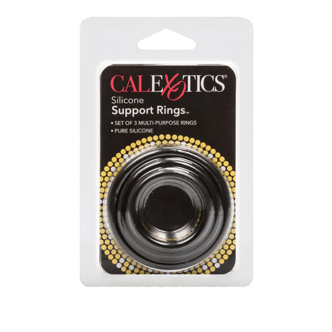 CalExotics Silicone Support Stretchy Cock Rings Set - Cock Rings