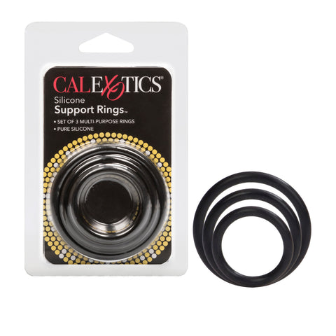 CalExotics Silicone Support Stretchy Cock Rings Set - Cock Rings
