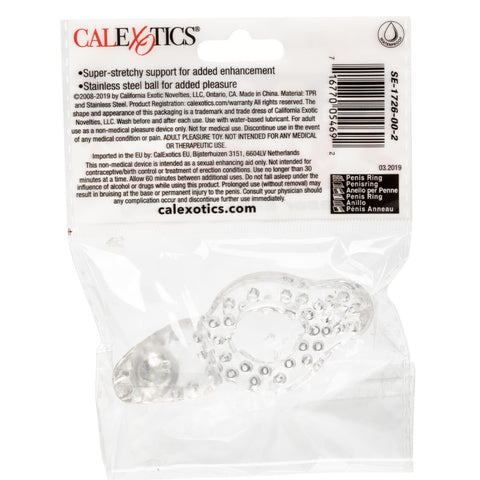Basic Essentials Teaser Erection Enhancer Ring - Stretchy Cock Rings