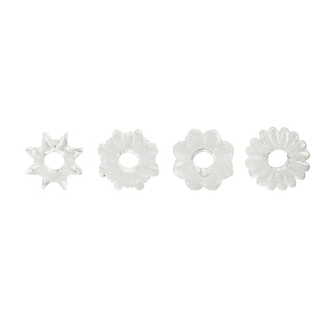 Basic Essentials Set of 4 Super Stretchy Cock Rings - Stretchy Cock Rings