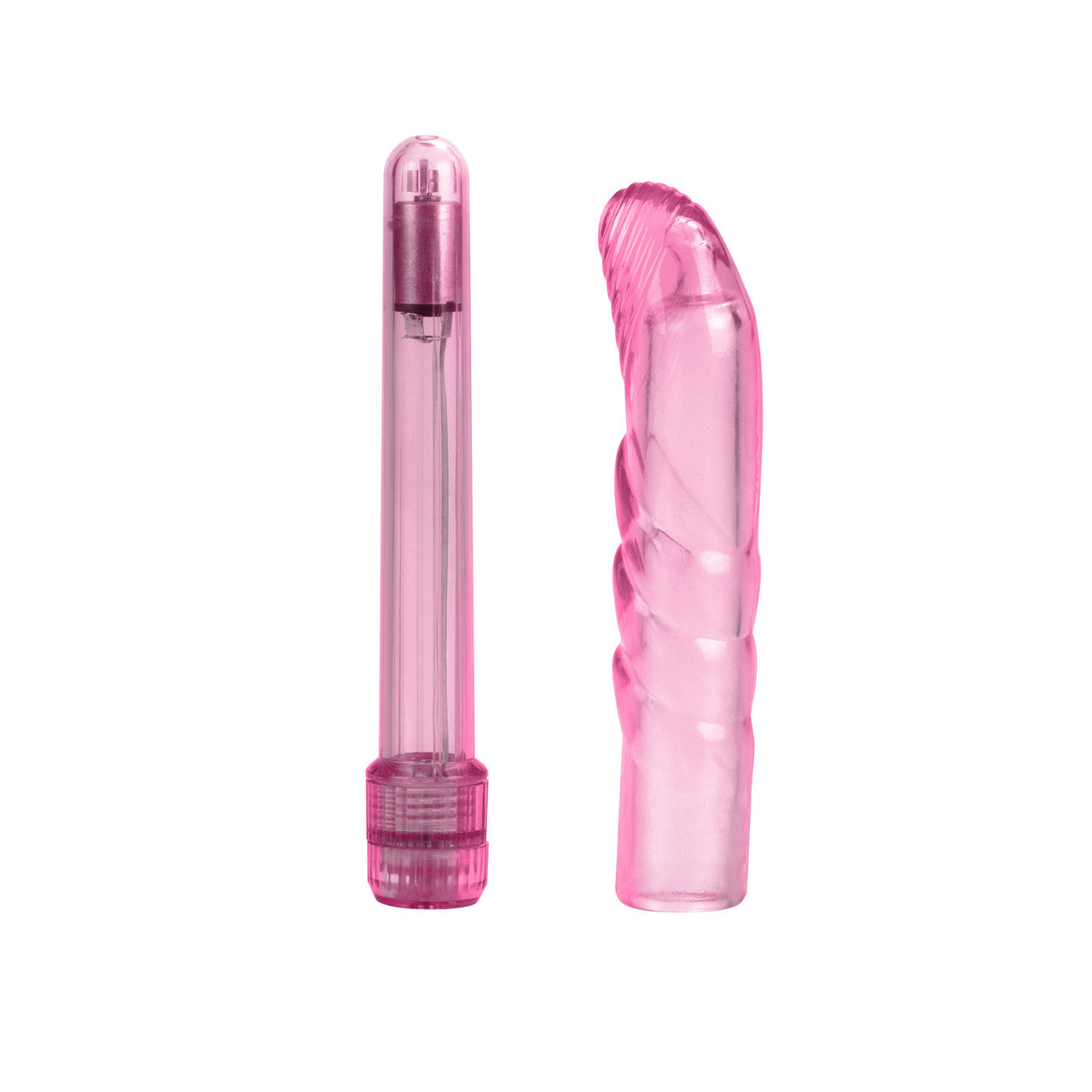 Basic Essentials Slim Softee G-Spot Vibrator Pink Waterproof Vibrators