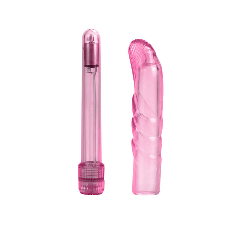 Basic Essentials Slim Softee G-Spot Vibrator Pink - Waterproof Vibrators