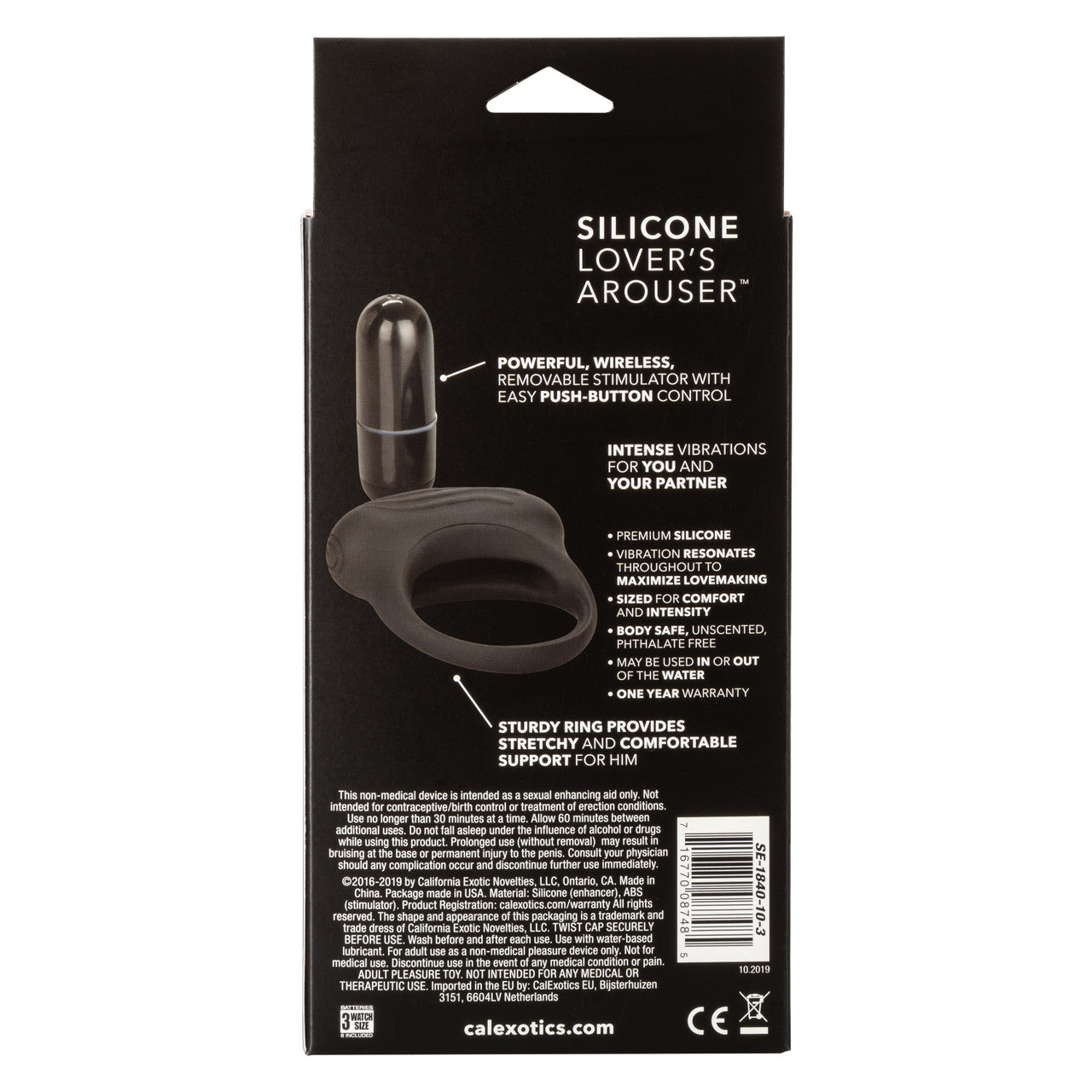 CalExotics Silicone Lovers Arouser Vibrating Cock Ring Cock Rings
