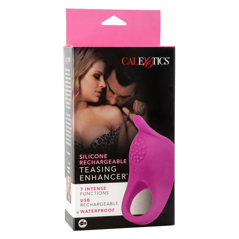 CalExotics Teasing Enhancer Cock Ring Purple - Cock Rings