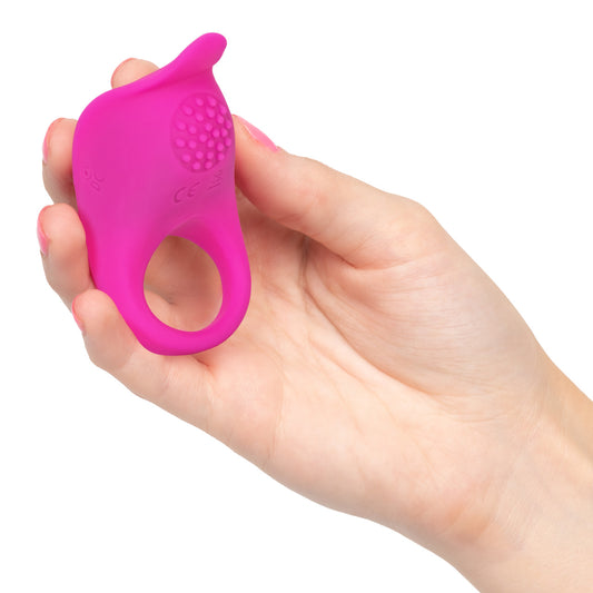 CalExotics Teasing Enhancer Cock Ring Purple - Cock Rings