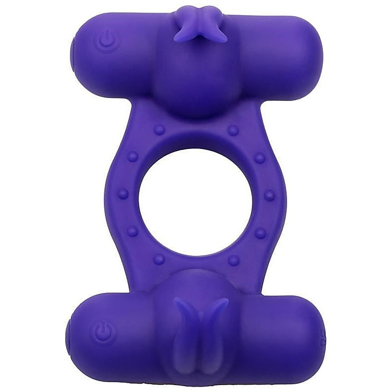 Triple Orgasm Enhancer Ring by California Exotics - Vibrating Cock Rings