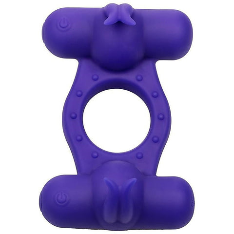 Triple Orgasm Enhancer Ring by California Exotics - Vibrating Cock Rings