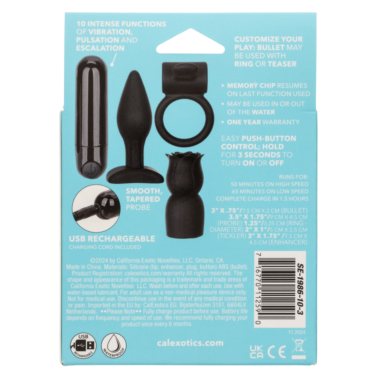California Exotics Pleasure Sex Kits Allure Collection Sex Kits