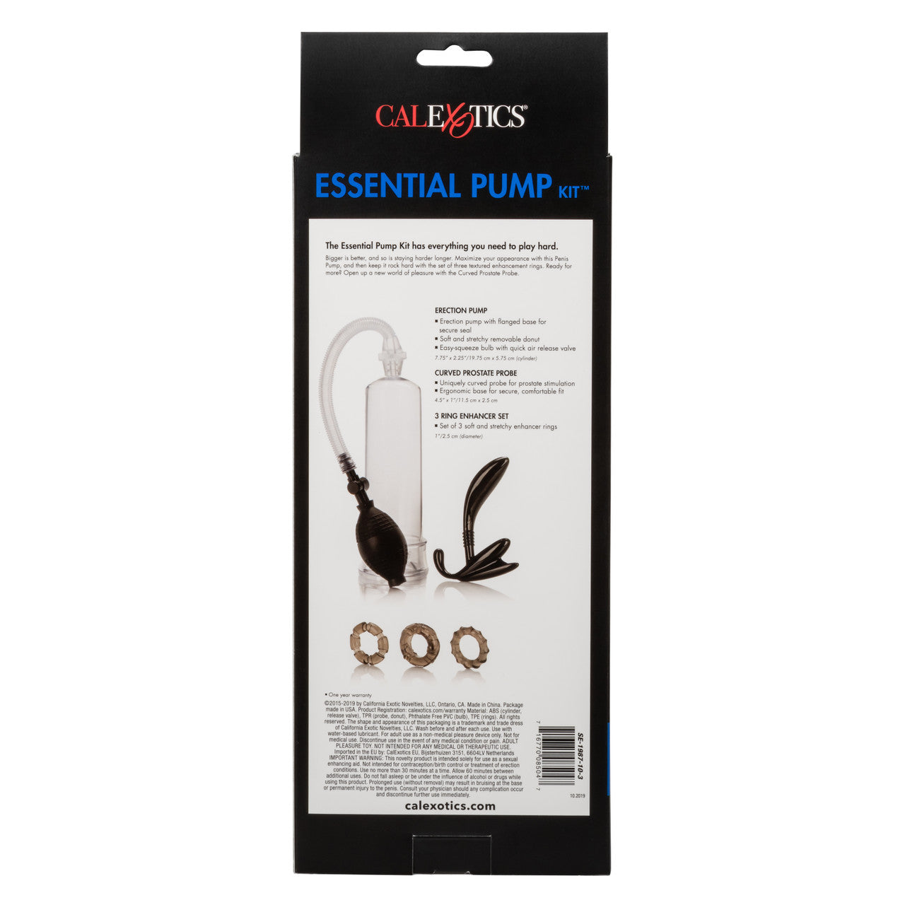 California Exotics His Essential Penis Pump Kit Sex Kits