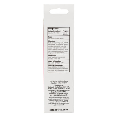 California Exotics Tush Eze Anal Sex Gel 44ml - Delay and Excite Sprays