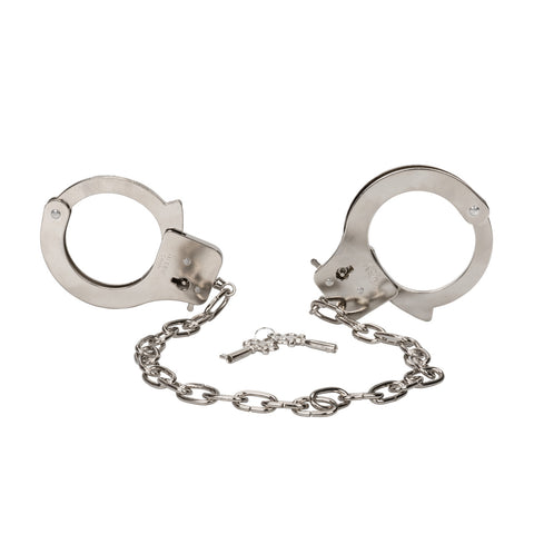 California Exotics BDSM Play Chrome Hand Cuffs - Cuffs And Restraints