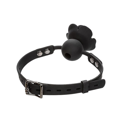 Forbidden Removable Rose BDSM Play Ball Gag - Bondage Gags and Bits