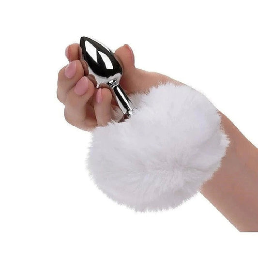 Running Wild Bunny Metallic Anal Probe with Fluffy Tail