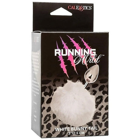 Running Wild Bunny Metallic Anal Probe with Fluffy Tail - Butt Plugs