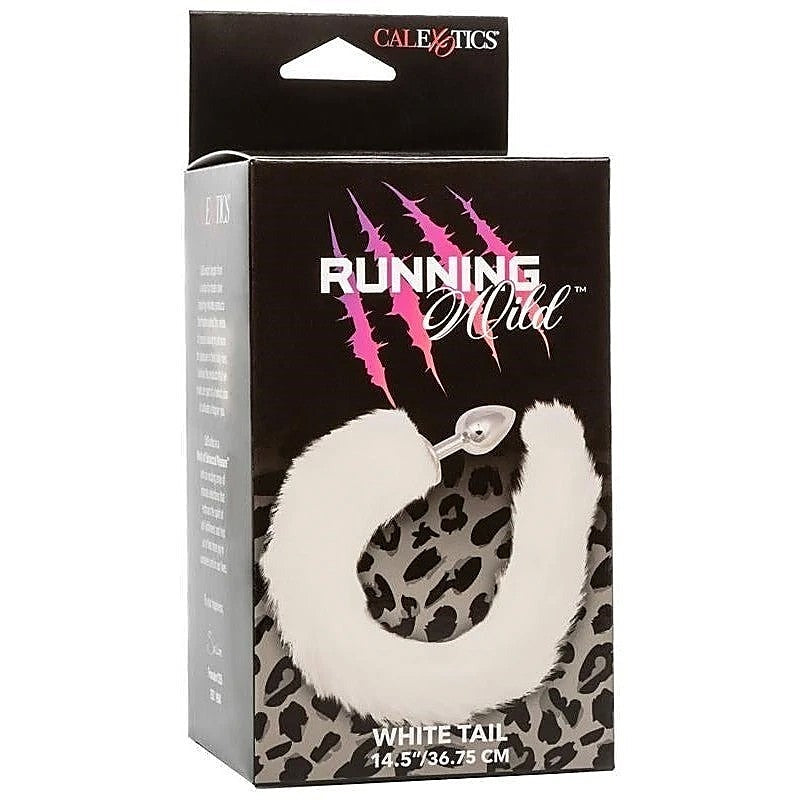 Running Wild Tail Metallic Anal Probe with Long Synthetic Fur - Butt Plugs