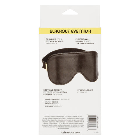 CalExotics Boundless Fetish Play Blackout Eye Mask - Masks And Blindfolds