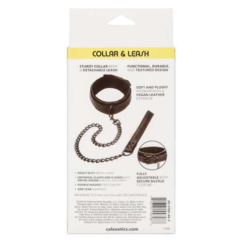 California Exotics Boundless Bondage Collar and Leash - Collars and Leads