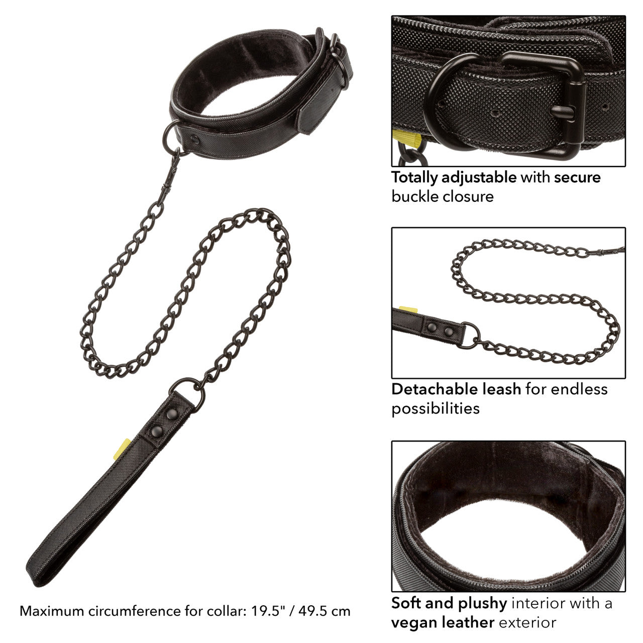 California Exotics Boundless Bondage Collar and Leash Collars and Leads