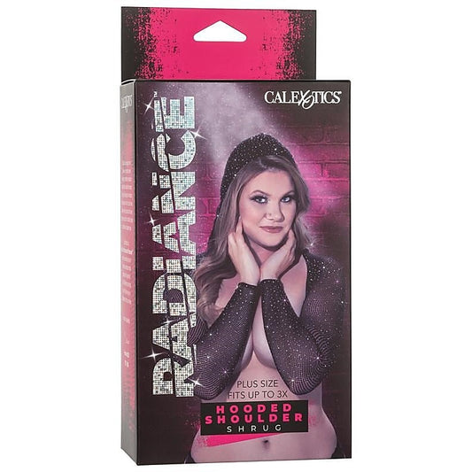 Radiance Plus Size Stretchy Hooded Shoulder Shrug