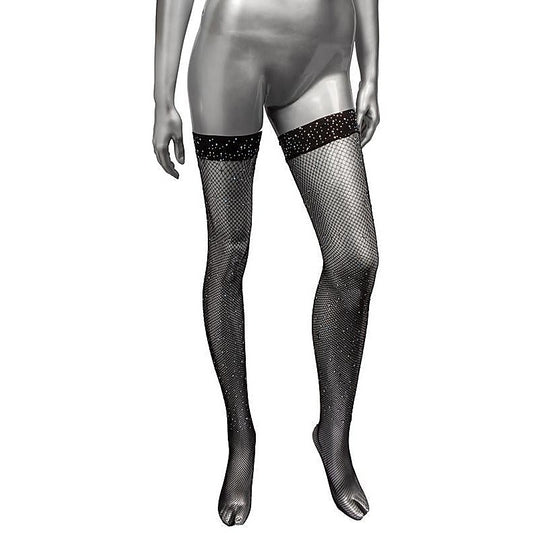 Radiance Plus Size Stretchy Thigh High Stockings