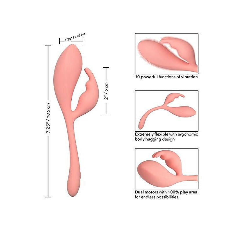 Elle Liquid Silicone Bunny by California Exotics - Rabbit Vibrators
