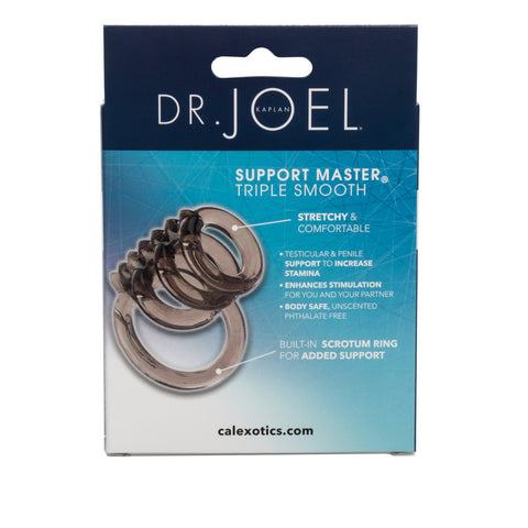 Dr. Joel Kaplan Support Master Triple Smooth Cock Rings - Cock Rings
