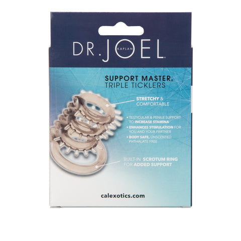 Dr. Joel Kaplan Support Master Triple Tickler Cock Rings - Cock Rings