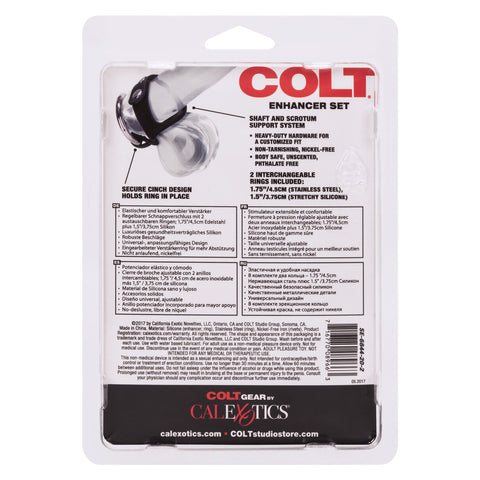 Colt Multi Purpose Male Erections Enhancer Set - Stretchy Cock Rings