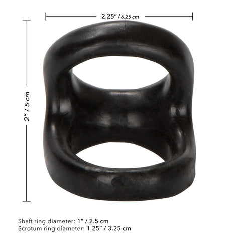Colt Snug Tugger Erection Enhancer Cock Ring Black - Stretchy Cock Rings