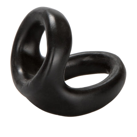 Colt Snug Tugger Erection Enhancer Cock Ring Black - Stretchy Cock Rings