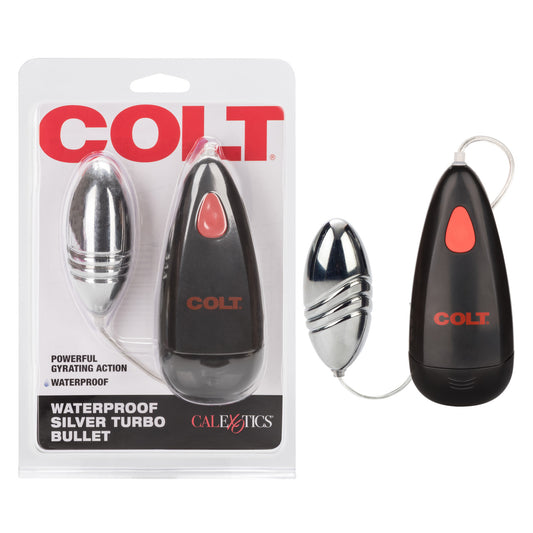 Colt Waterproof Turbo Bullet Vibrator Silver Personal Massagers