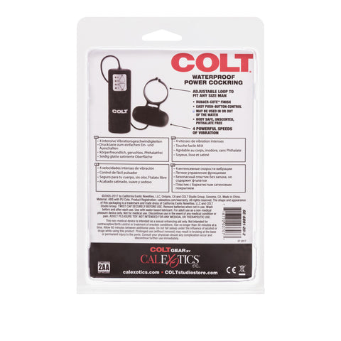 Colt Waterproof Power 4 Speed Mens Cock Ring - Vibrating Cock Rings