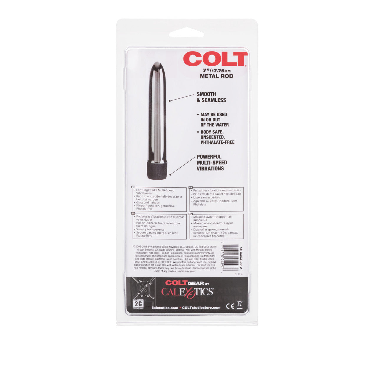 Colt Metal 7 Inches Waterproof Bullet Vibrator Metal Vibrators