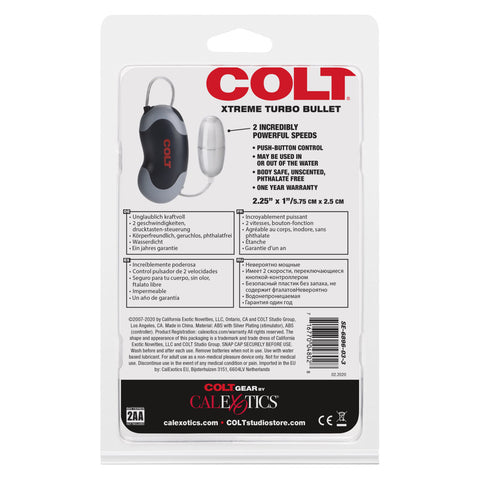 Colt Extreme Turbo Waterproof Bullet Vibrator - Bullet Vibrators