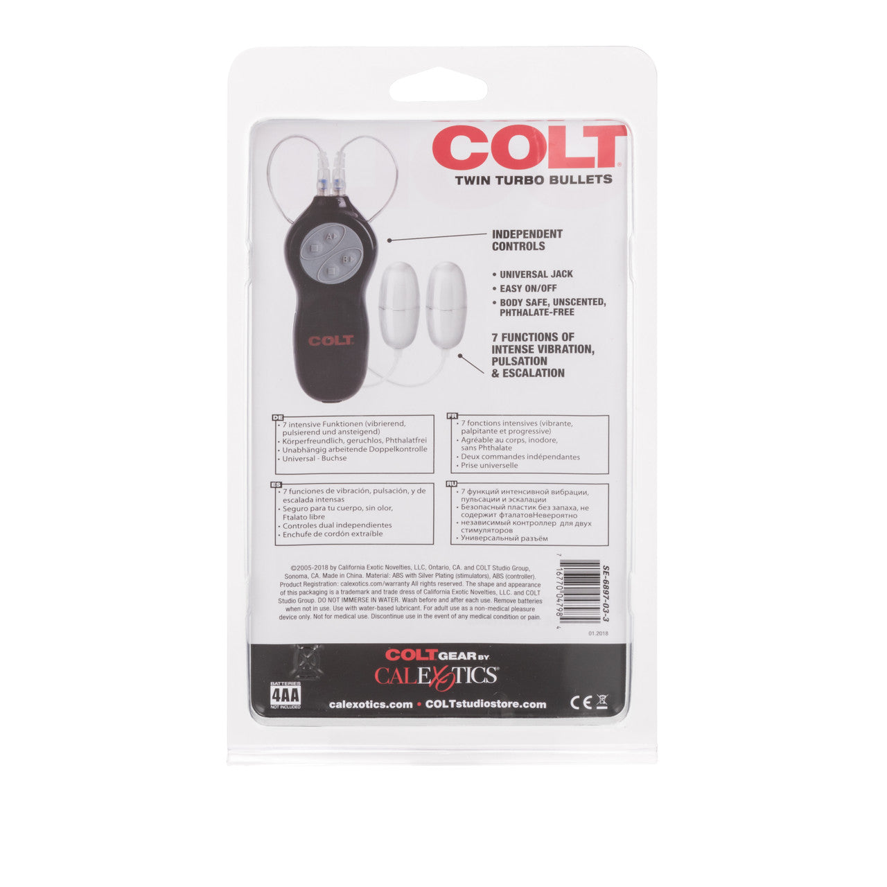 Colt 7 Function Twin Turbo Bullet Vibrator Bullet Vibrators