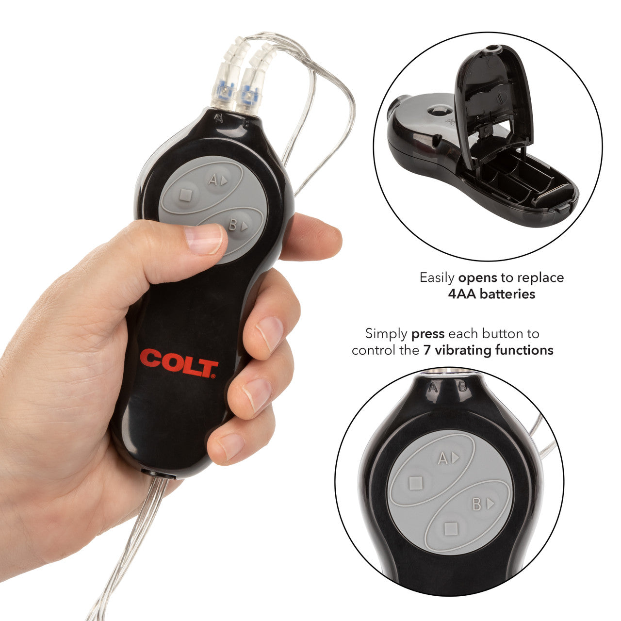 Colt 7 Function Twin Turbo Bullet Vibrator Bullet Vibrators