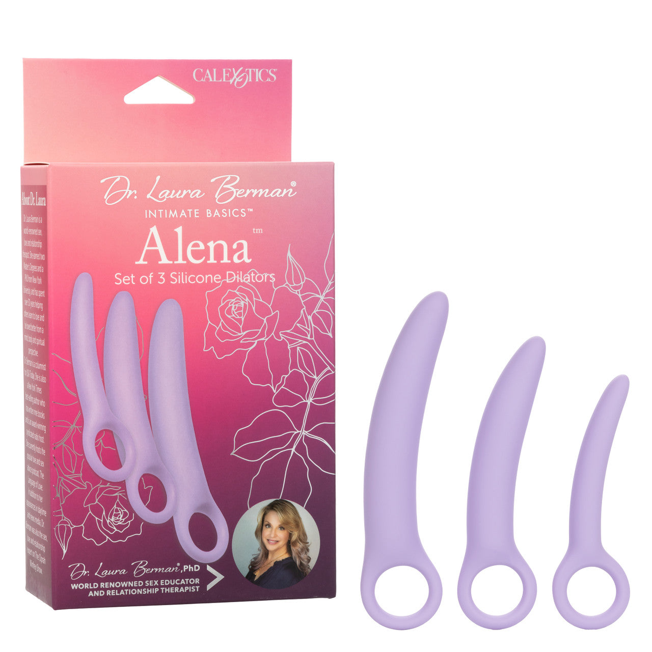 Dr. Laura Berman Alena Set Of 3 Silicone Dilators Clit Ticklers and Pulsators