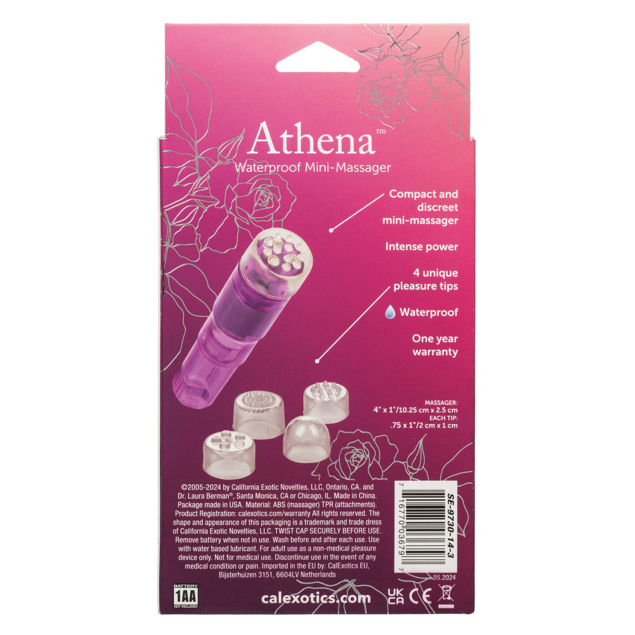 Dr. Laura Berman Athena Waterproof Mini Massager Personal Massagers