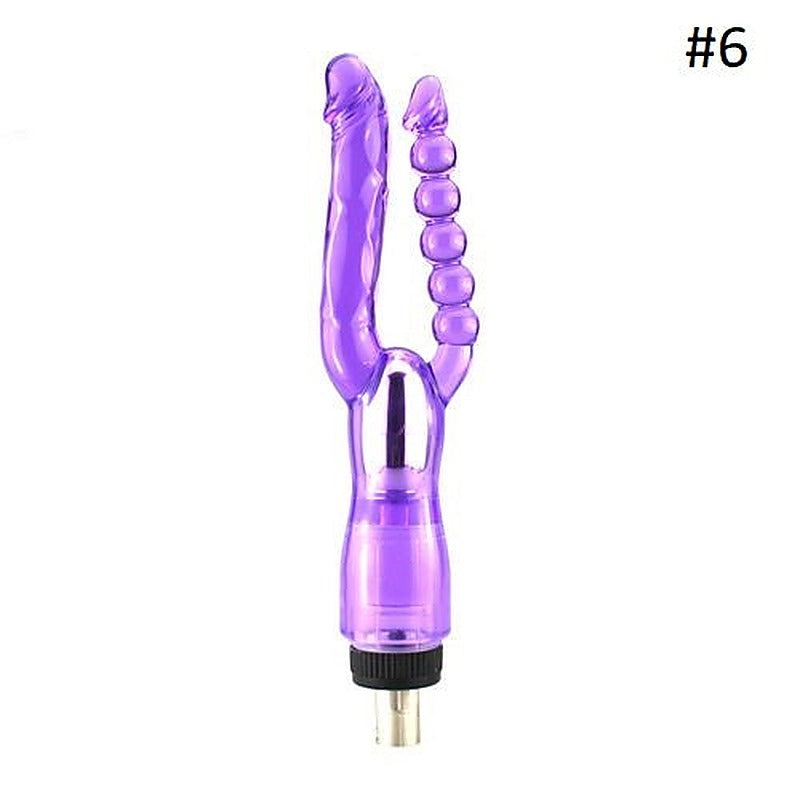 Sex Machine 3 Pin Non Realistic Attachments by BDStyle - Non-Realistic Dildos