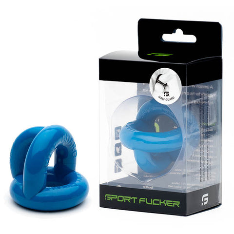 Sport Fucker Half Guard Stretchy Cock Ring Police Blue - Stretchy Cock Rings