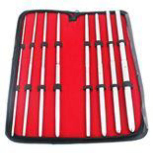 BDSTyle Pratt 8 Pieces Double Ended Urethral Dilator Set - Urethral Sounds